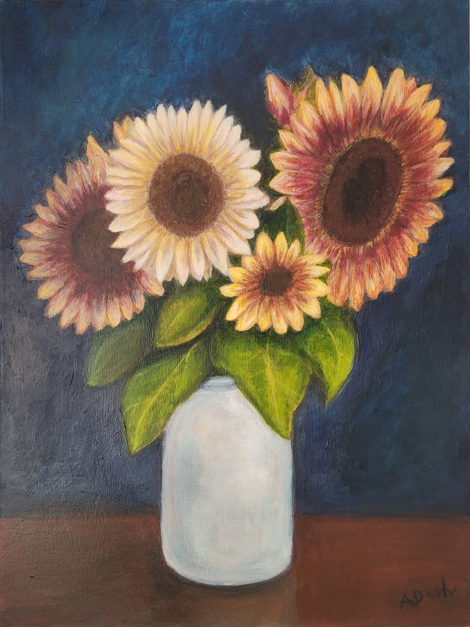 Sunflowers: A Still Life in Acrylic