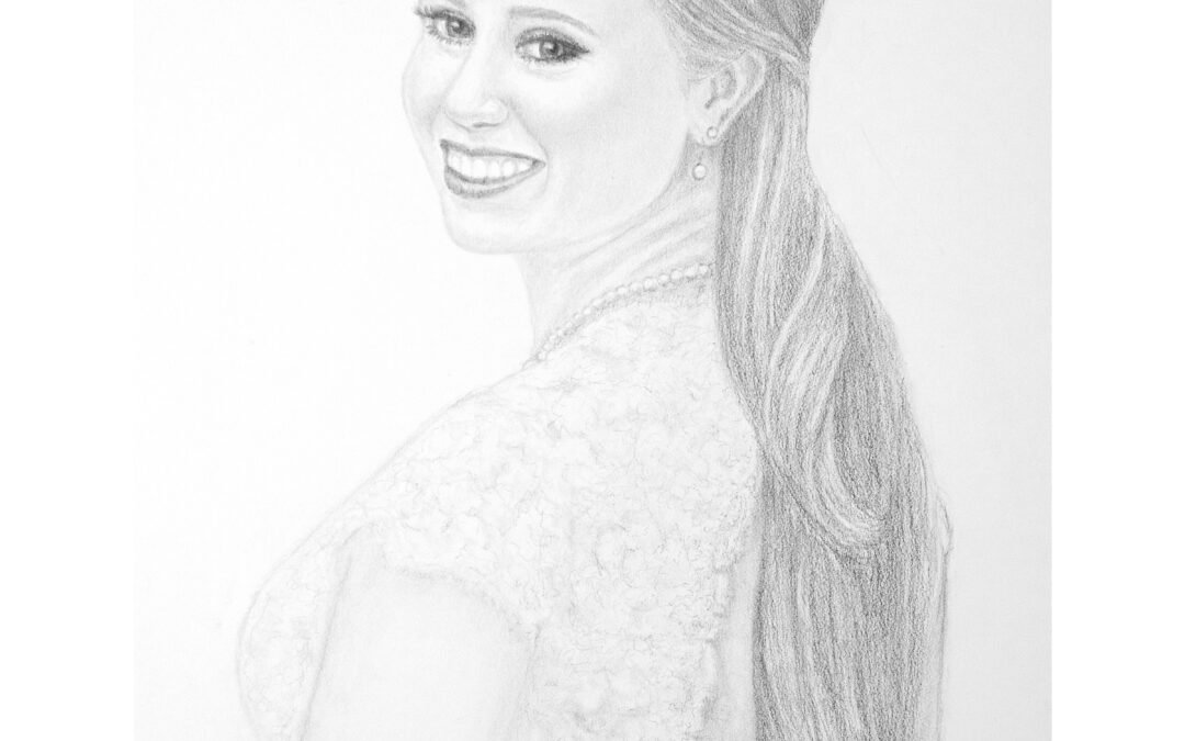 Liesl As a Bride: A Graphite Wedding portrait