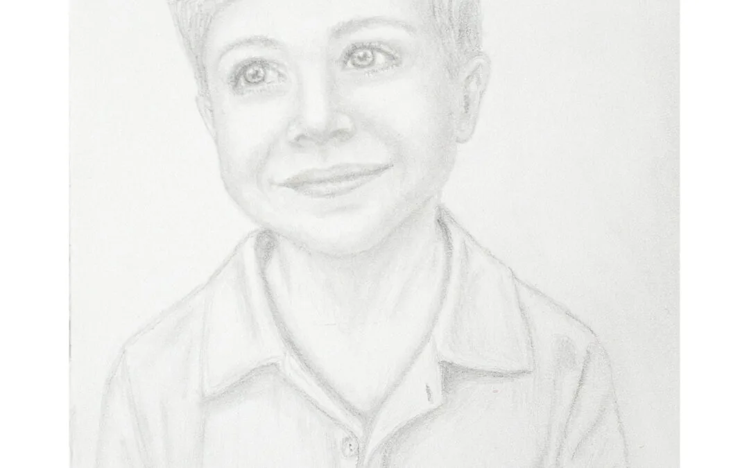 Oliver, Age 6: Graphite Portrait of a Child