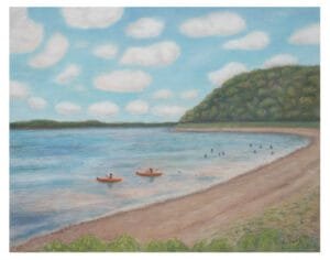 Patoka Lake Indiana State Park pastel art