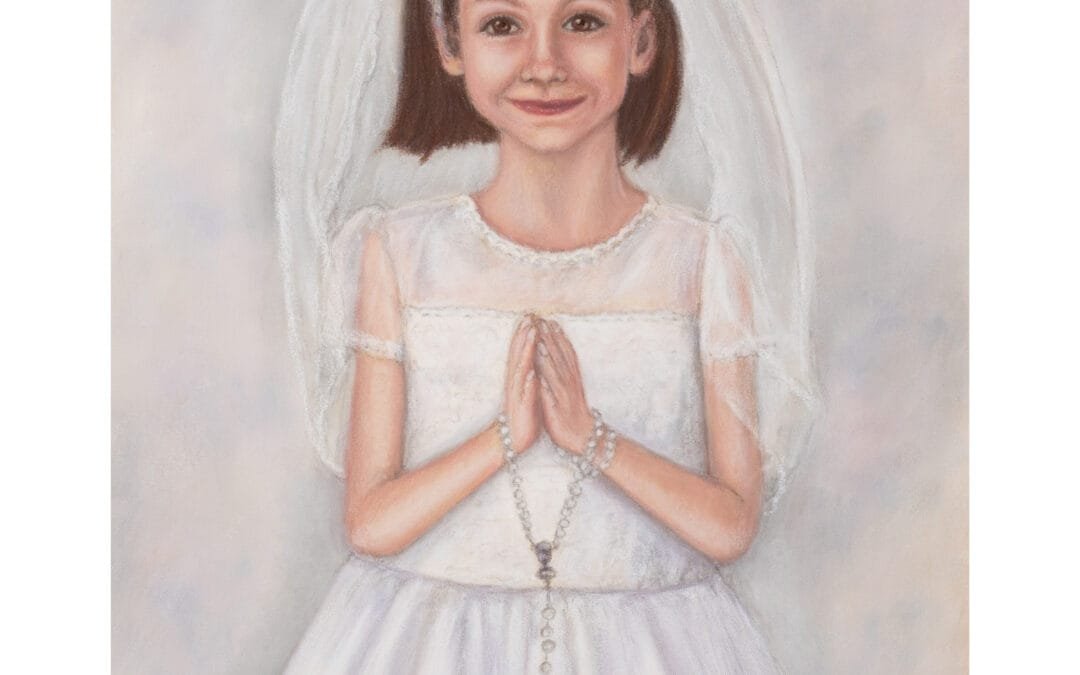 Tess’s First Communion: A Pastel Portrait