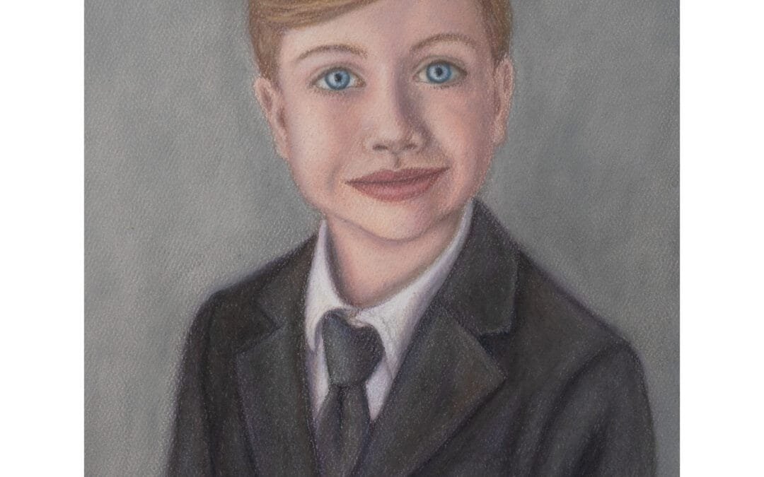 Oliver’s First Communion: A Pastel Portrait
